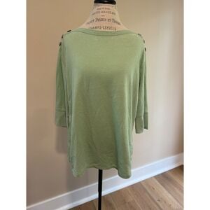 Jane and Delancey Women's Green Blouse Size L NWT